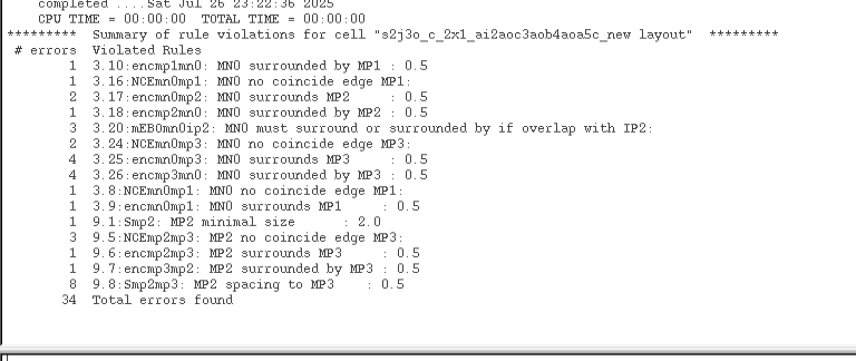 最糟糕的一次有44个errors
